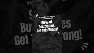 The 1 Thing 90% of Restaurants Get WRONG on Their Menu #shorts #consultnadia #menu