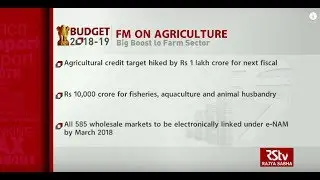 Budget 2018-19: Big push in Agriculture Sector