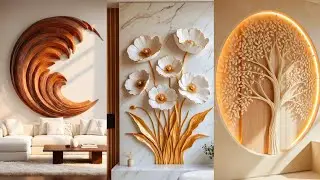 Wall Sculpture Art Decor |Wooden Wall Decor |3d Wall Murals Living Room Wall Texture 3D Wall Plaster