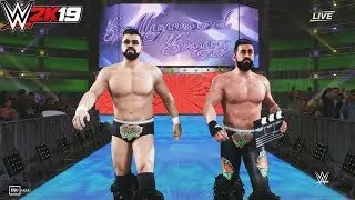 WWE 2K19 : The Singh Brothers Tag Team Entrance, Tag Team Moves, Tag Finisher & Victory Motion
