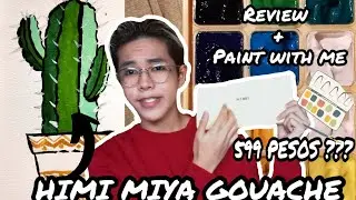HIMI / MIYA 18 COLOR GOUACHE SET (UNBOXING / REVIEW + PAINT WITH ME) || Franc Malacad
