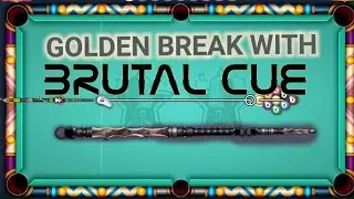 #golden break with brutal cue #8ball #9ball