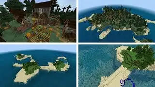 Minecraft: MEGA TAIGA VILLAGE ISLAND SEED! (Pocket Edition, Xbox One, Switch, W10)