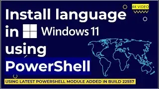 Install language in Windows 11 using PowerShell