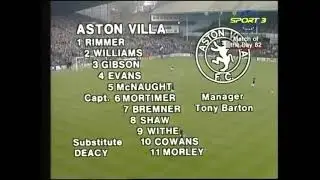 Aston Villa v Tottenham 1982