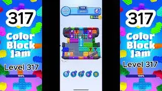 Color Block Jam Level 317 Solution  Complete Walkthrough #factsnotfiction #colorblockjam #LEVEL317