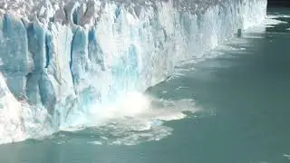 Amazing glacier View , glacier collapse, Tsunami