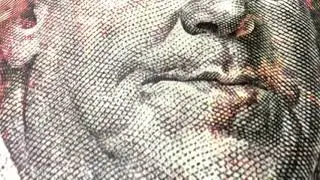 Ben Franklin 100 Dollar Bill Canvas Wall Art l by Stunning Canvas Prints