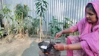 কত সহজ উপায়ে টানা তৈরি করে ফেললাম    #village life of Afroza #