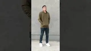 PULLOVER OLIVE GREEN HOODIE
