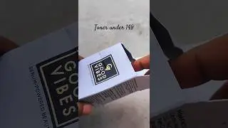Good Vibes Toner under 149 #toner #goodvibes #purplle #haul#asmrsounds #asmr