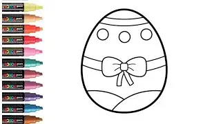 How To Draw Easter Egg | Easter Drawing, Painting & Coloring For Kids and Toddlers_ Kids Art
