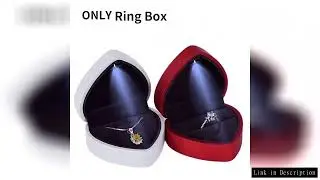 Creative Heart Shaped LED Light Jewelry Box High-end Proposal Confession Ring Box Light Jewelry Box
