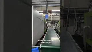 Production for Plastic Foldable Crate by injection molding machines #production #plastic #machine