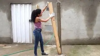 Como fazer PILAR de concreto l Por Paloma Cipriano