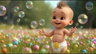 Baby Plays with Bubbles 🫧 | Fun Bubble Song for Toddlers 👶 | Nursery Rhymes