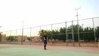Left handed tennis serve