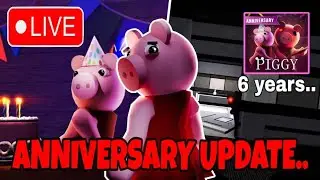 [🔴LIVE] PIGGY 6 YEAR ANNIVERSARY SKIN QUEST UPDATE + CHILLING W/ VIEWERS!!! (Penny Skin)