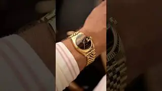 Vintage Rolex Datejust 1601 Tigers Eye from 1975 in 18k yellow gold 🐅 #rolex #watches