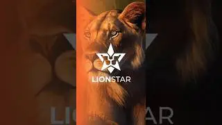 Lion star logo design in illustrator #shorts #ytshorts #lionlogo #illustrator