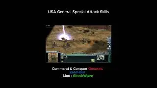 Command & Conquer Generals  ShockWave USA Spacial Attack #zerohour #mod