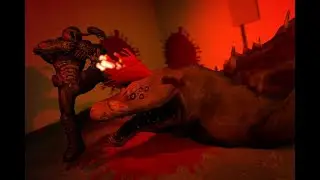 Doom Slayer vs SCP 682 Speed Poster