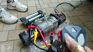 X BULL12V Electric Winch Wireless Steel Cable 12000LBS for 4WD 4x4 Off Road Vehicle Truck Winch,Towi