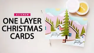 One Layer Cards with Stencils + 40% Off Stencil Mat!
