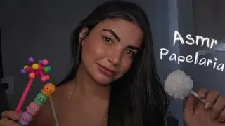 ASMR ROLEPLAY Atendente fofa da Papelaria 📚💗 (Tapping e voz suave) 