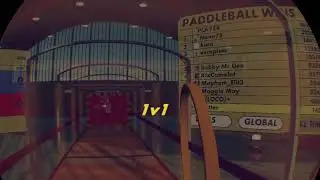 broken paddleball match Rec Room