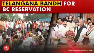 Telangana politicians protest statewide for 42% BC reservation across party lines
