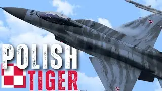 POLISH F-16 Tiger Demo Team RIAT 2025!