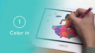 Wakatoon Animated Coloring Books : How does it work ? (Demo with the story of Awa)