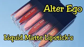 Swatches - Alter Ego Liquid Matte Lipstick's Bundle