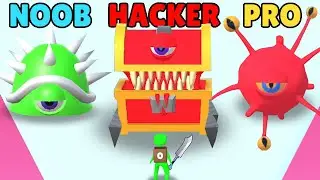 NOOB vs PRO vs HACKER in Hero Builder 3D