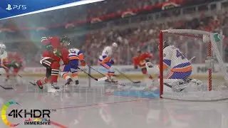 Chicago Blackhawks vs New York Islanders NHL 22 PS5 (4K Ultra Realistic Graphics!) PS5 Gameplay