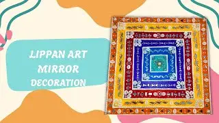 RAINBOW COLOUR LIPPAN ART MIRROR DECORATION VIDEO 