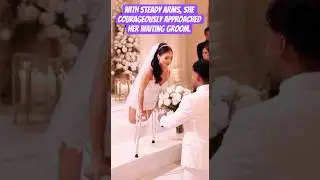 Emotional Bride&rsquo;s Courageous Walk to the Wedding Altar #shorts