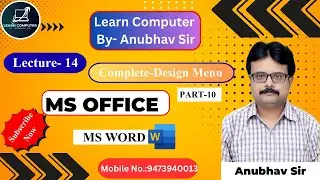 Design Menu Full Guide | Step-by-Step Explanation #msword #msoffice2019 #computereducation #computer