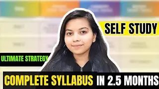 Complete NEET Syllabus in 2.5 Months | Self Study Ultimate Strategy #neet2026 #neet #neetstrategy 