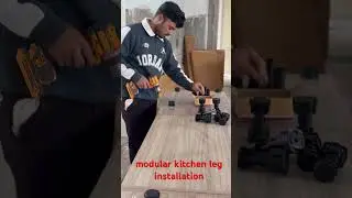 modular kitchen legs installation #shorts # ytshorts #golumoducraftvlog