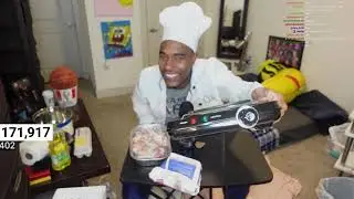 frying chicken on stream