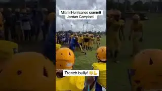 Miami commit Jordan Campbell is a BEAST! No. 7 LB in 2026 🟢🟠