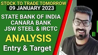 SBI Bank Targets | Canara Bank Intraday 01 Feb 2023 Tips |IRCTC LTD Target | JSW STEEL Target