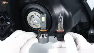 How to Install 9005 HB3 LED Headlight Bulbs Auxbeam&reg; F18 Series