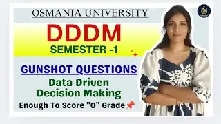 DDDM | ПРИНЯТИЕ РЕШЕНИЙ НА ОСНОВЕ ДАННЫХ | ВАЖНЫЕ ВОПРОСЫ | OU | SEM-1 | 💯 ПРОЙДЕНО | @shivanipal...