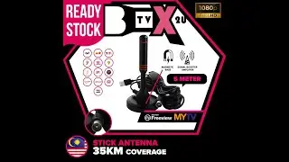 Magnetic Stick Antenna installation guide for Malaysia channels MYTV MYFREEVIEW UHF DVB T2