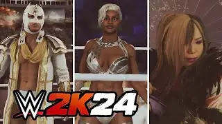WWE 2K24 Global Superstars Pack Entrances | ALL 7 Entrances