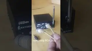 how to connect RCA plug to TRS socket 3.5mm