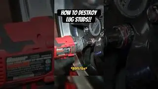 How to strip your lug studs in 1 MINUTE!!  (clickbait)